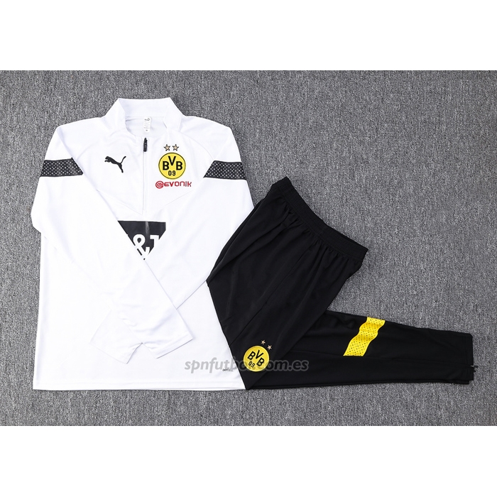 Chandal de Sudadera del Borussia Dortmund 2022-2023 Blanco